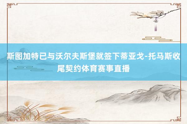 斯图加特已与沃尔夫斯堡就签下蒂亚戈-托马斯收尾契约体育赛事直播