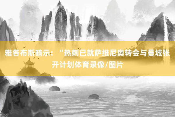 雅各布斯暗示：“热刺已就萨维尼奥转会与曼城张开计划体育录像/图片