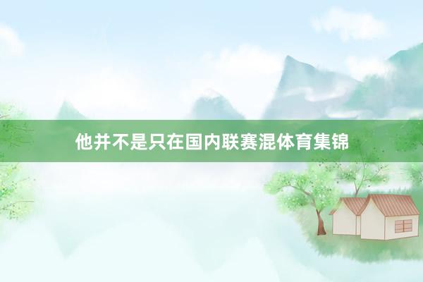 他并不是只在国内联赛混体育集锦