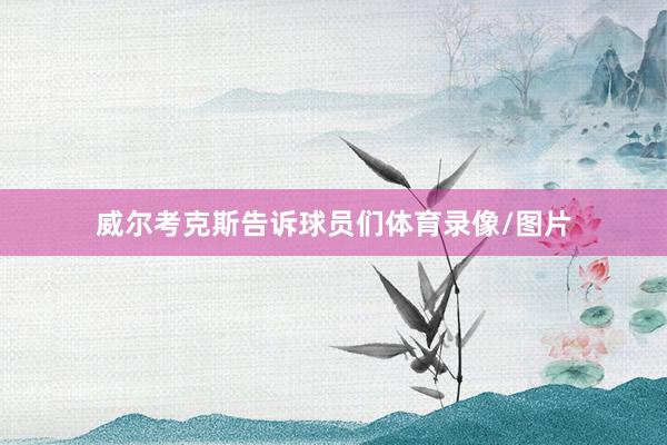 威尔考克斯告诉球员们体育录像/图片