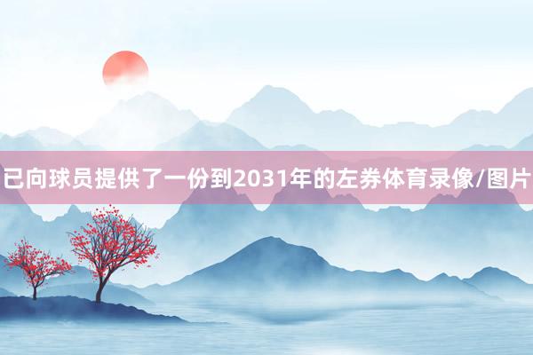 已向球员提供了一份到2031年的左券体育录像/图片