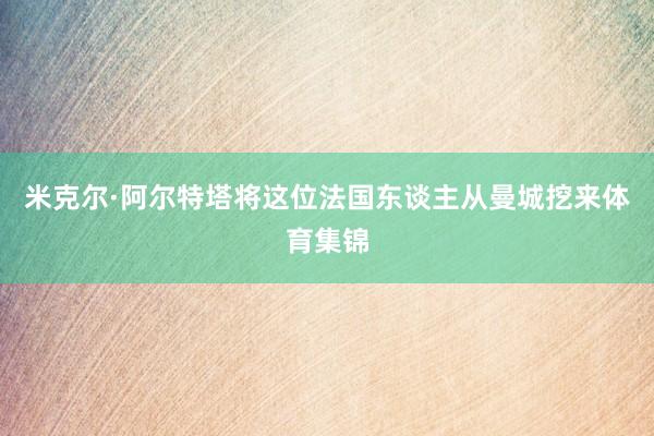 米克尔·阿尔特塔将这位法国东谈主从曼城挖来体育集锦