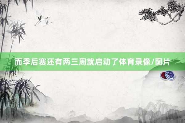而季后赛还有两三周就启动了体育录像/图片