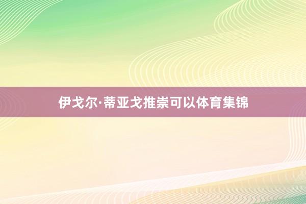 伊戈尔·蒂亚戈推崇可以体育集锦